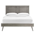 thumbnail image 5 of Modway Marlee Full Wood Platform Bed with Splayed Legs in Gray, 5 of 9