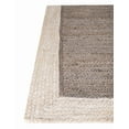 thumbnail image 5 of 5x7 Ft Gray & White Jute Area Rug, Hand-Woven, Reversible, Farmhouse Boho Style, Durable & Pet-Friendly Rug for Living Room, Dining Room, and Bedroom, 5 of 5