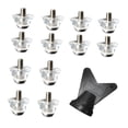 thumbnail image 1 of 12 Piezas Tacos de Fútbol Reemplazo Profesional con Llave de Nylon Metal Rosca Antideslizante para Botas Entrenamiento Competencia Adecuado para Jugad 13 mm 16 mm, 1 of 8