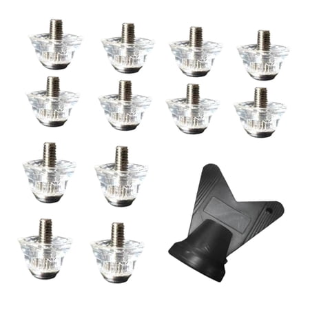 Wswqop 12 Pieces Football Boot Football Shoe Spikes Anti Slip Sports Accessories Stable 15mm 18mm