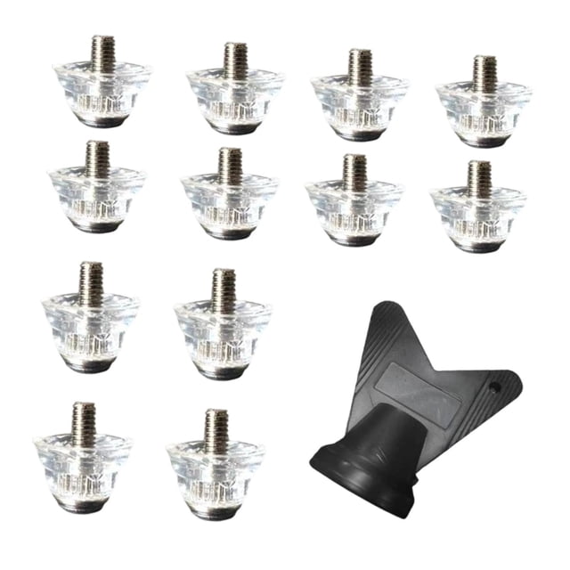 12 Piezas Tacos de Fútbol Reemplazo Profesional con Llave de Nylon Metal Rosca Antideslizante para Botas Entrenamiento Competencia Adecuado para Jugad 13 mm 16 mm
