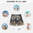 thumbnail image 6 of FORMRS Boys Swim Trunks Quick Dry Mesh Liner Boardshorts Sizes XS-XL, Sitting on The Moon, 6 of 7
