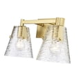 thumbnail image 2 of 1101-2V-MGLD-Z-Lite-Analia - 2 Light Bath Vanity In Modern Style-9.25 Inches Tall and 16.5 Inches Wide-Modern Gold Finish, 2 of 7