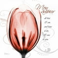 thumbnail image 2 of Koetsier, Albert 26x26 Gold Ornate Wood Framed with Double Matting Museum Art Print Titled - Happy Tulip in Red - Mon Amour, 2 of 4