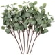 thumbnail image 1 of piezas de ramas de eucalipto de plata artificial rociar hojas de eucalipto para plantas de vacaciones, fiestas, bodas, jardín, hogar, oficina, decoración exterior e interior. Adepaton LL-2393, 1 of 6