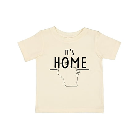 

Inktastic It s Home- State of Wisconsin Outline Gift Baby Boy or Baby Girl T-Shirt