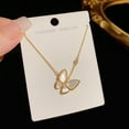 thumbnail image 5 of Trending Fashion Sweet Butterfly Mother-of-Pearl Necklace - High-End Niche Design Cute Choker Necklace, Exquisite and Elegant Jewelry for Women, 5 of 6