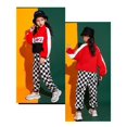 thumbnail image 4 of Rolanko Girls' Jogger Pants Active Kids Sweatpants with Pocket Hip Hop Streetwear Trousers, 4 of 5