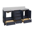 thumbnail image 5 of Nantucket 72" Double Bathroom Vanity with Marine Gray Cabinet and Carrara Marble Top, 5 of 7