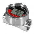 thumbnail image 1 of Shengyu Fuel Flow Meter 1 inch NPT Oil Multipurpose Black Thread Flowmeter Waterproof Fuel Silver 93x32x68mm, 1 of 6