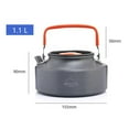 thumbnail image 4 of Bouilloire de Camping 1.1L Portable Ultra Légère Théière en Aluminium pour Randonnée, 4 of 6
