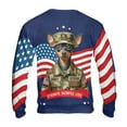 thumbnail image 2 of Happy Father's Day Honoring Veterans Miniature Pinscher in Army Uniform All Over Print 3D Sweatshirt Unisex Merch Mini Pin Dog Lover - 13007, 2 of 6