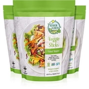 Heaven & Earth, Veggie Sticks, Snack & Salad Topper, 5oz 3 Pack Resealable Pouch, Gluten Free, Non GMO Verified, Certified Kosher including Passover