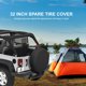 thumbnail image 4 of Paño Oxford 32 x 12 pulgadas Cubierta de neumático de repuesto Tela Oxford Cubiertas de neumático de automóvil Protector impermeable a prueba de polvo Cubierta de neumático de vehículo SUV para acces Irfora Paño Oxford, 4 of 7