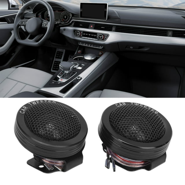 Mini Tweeter, Tweeter de Voiture Haut-Parleur Universel pour Système Audio Bleu, Noir