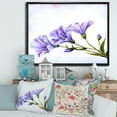 thumbnail image 2 of Designart 'Blue Wildflowers With Leaves II' Traditional Framed Canvas Wall Art Print, 2 of 5