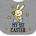 thumbnail image 4 of Inktastic My 1st Easter Boy Bunny Rabbit Boys Baby Bib, 4 of 4