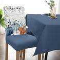 thumbnail image 5 of Dining Chair Slipcover, Thanksgiving Pumpkin Fall Blue Pumpkin Leaves Wooden Chair Protector Stretch Parsons Chair Covers for Dining Room, Restaurant, Kitchen, Party, Set of 4, 5 of 5