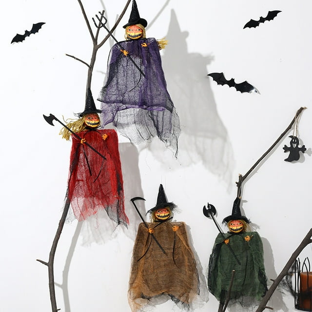 Spooky Halloween Plush Dolls Spooky Pumpkin Design Create Atmosphere Realistic Doll for Haunted Houses Parties