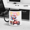 thumbnail image 3 of Vintage Patriotic Beagle 4th of July Independence Memorial Day 11oz Accent Two-tone Mug Beagles Dog Lover Gifts Idea Coffee Tea Cup - 01006, 3 of 5