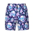 thumbnail image 4 of Lsque Mens Swim Trunks crystal Skull flower leaf Pattern - Bathing Suit Compression Liner - Beach Swim Shorts Swimwear - (S-3XL) - Stretch Quick Dry -, 4 of 9