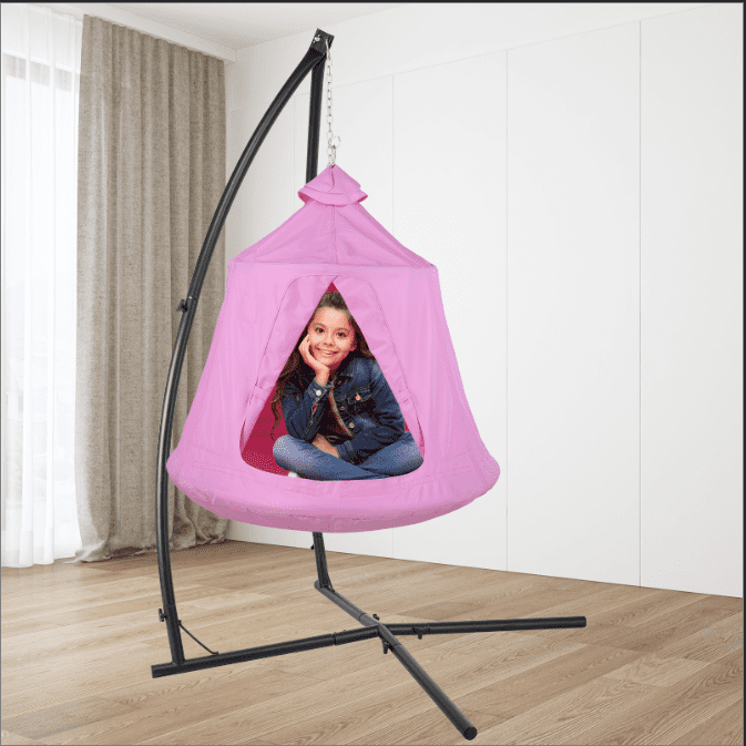 LAZY BUDDY Hammock Chair Set, Hanging Tree Tent w/ Steel LAZY BUDDY Hammock Chair Set, Hanging Tree Tent w/ Steel