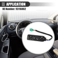 thumbnail image 3 of Driver Side Seat Heater Switch for Chevy Avalanche 1500 2003-2006 ABS 15116862 Black Green, 3 of 7