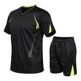 thumbnail image 1 of WILLBEST Pantalones Cortos para Hombre, Conjunto Informal de Dos Piezas para Correr, de Verano, para Deportes Al Aire Libre, de Secado Rápido y Manga Corta, 1 of 2