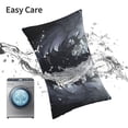 thumbnail image 5 of KLL Elegant Feathered Floral Wings Pillow Covers Envelope Closure,Super Soft and Cozy Fuzzy Fleece Pillow Case Cover, 5 of 5