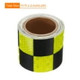 thumbnail image 2 of Reflective Tape, Waterproof Adhesive High Visibility Caution Warning Safety Tape Reflector for Trucks  Cars Fluorescent Yellow/Black, 2 of 6