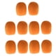 thumbnail image 2 of Paquete de 10 micrófonos de mano perfke para escenario DJ parabrisas de espuma naranja, 2 of 9