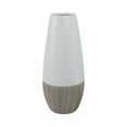 thumbnail image 5 of Sagebrook Home Ceramic 17"h 2-tone Vase, Creme/white, 5 of 7