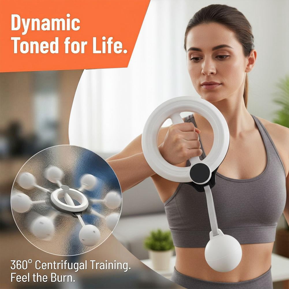 Arm Workout for Women and Men, 360° Hand-Crank Forearm Trainer, Shoulders and Arm Muscle Training Fitness Equipment, Chest Trainer and Forearm and Wrist Hand Exerciser