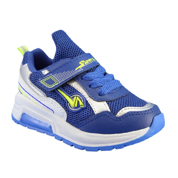 Tenis Deportivos Niño Azules Velcro Sunn2 Ligeros Cómodos azul 16 SUNN2 318