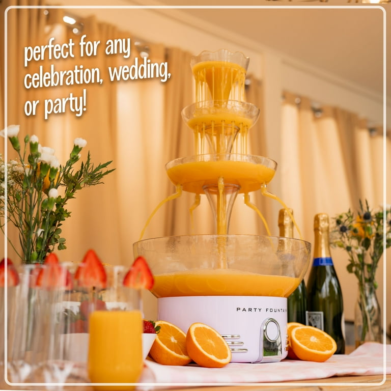 キッチン家電 Lighted Party Fountain Nostalgia Retro 3-Tier Lighted Party Fountain - Walmart.com