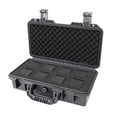 thumbnail image 2 of lionlar Portable Watch Case Shockproof Bracket Storage Box Collection Gift with Carrying C Black with 8, 2 of 9