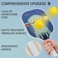 thumbnail image 2 of Pickleball Paddles Set Of 2, Fiberglass Surface, Astonished Dog Print, 4 Balls & Bag, 2 of 5