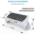 thumbnail image 4 of Wireless Keyboard Chatpad for PS5 Controller, Bluetooth 3.0 Chatpad DualSense Controller Accessories for Playstation 5 with Keyboard & Built-in Speaker for Messaging & Gaming Live Chat oso de fresa Producto electrónico, 4 of 6