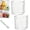 A (S), variant on Crystal Clear Freezer Storage Bins,Clear Bins for Organizing,Kitchen Storage Ice Box with Handles,for Chest & Upright Freezer to Frozen Food,Meat,Veggies & Fruits