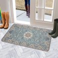 thumbnail image 5 of Bohemian Blue National Design Carpet Door Mat Welcome Door Mat for Front Door, Home Entrance, Yard, Floor, Patio, Non Slip Spring Summer Welcome Mat Indoor Outdoor Doormat 30"*17", 5 of 6