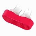 thumbnail image 1 of Mujeres hombres flexibles silicona anti ronquido clips nasal ronquido snore stopper nariz dilator oficina hotel hogar cuidado de la salud suministros rojos Inevent CE001604-01B, 1 of 7
