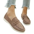 thumbnail image 4 of Women's Loafers with Flexible Outsole for Natural Bend Women's Casual On Loafers Comfortable Flat Shoes Soft Suede Breathable Everyday Walking Sneakers For Women, 4 of 9