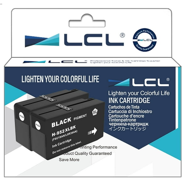 TRAHOO-Compatible for HP 952 952XL (2-Pack K) Pigment Ink Cartridge for HP OfficeJet Pro 8710 Pro 8720 Pro 8740 Pro 7720 Pro 7740 Pro 8216 8200 8210 8218 8700 8702 8714 8715 8716 8717 8724 8725 8726