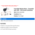 thumbnail image 2 of Front Right Window Motor - Compatible with 1988 - 1994 Lincoln Continental 1989 1990 1991 1992 1993, 2 of 2