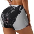 thumbnail image 1 of Fotbe Cool French Bulldog Wine Shorts Sin Costuras – Shorts Deportivos de Cintura Alta para Mujer, Elásticos para Gimnasio, Yoga, Running o Ciclismo-Large, 1 of 8