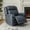 Navy, variant on CHITA Genuine Leather Power Recliner Chair with Adjustable Headrest, Brown