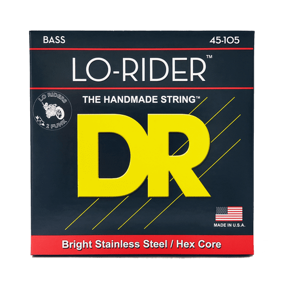 DR Strings MH45 Lo-Rider Medium Electric Bass 4 String Set (45-105)