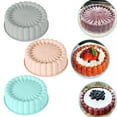 thumbnail image 4 of HomeLife Cake Baking Tray Reusable Non-sticky Can Be Reused Round 3D Mold DIY Baking Accessories Dessert Mousse Cake Pastry Cake Mold Kitchen Supplies, 4 of 13