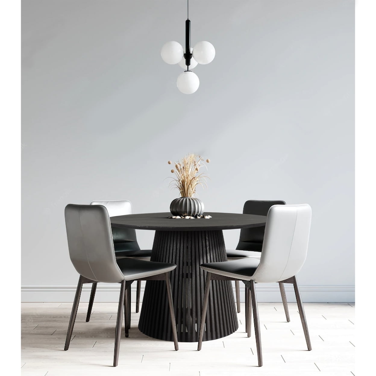 Acme Furniture Morland Dining Table, Vintage Black (1Set