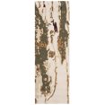 thumbnail image 2 of SAFAVIEH Bella Corine Abstract Paint Splatter Wool Runner Rug, Beige/Green, 2'3" x 7', 2 of 8